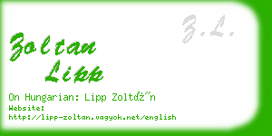 zoltan lipp business card